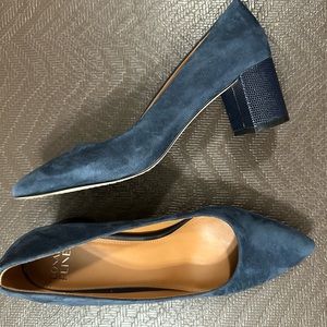 Blue Donald Pliner Chunky Heel